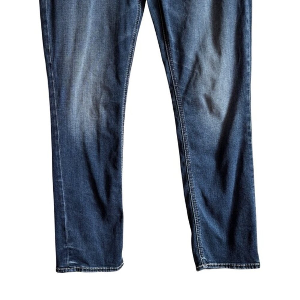 Silver Jeans Elyse Straight Leg 31 x 30 Stretch Mid Rise Curvy Fit - Picture 5 of 15